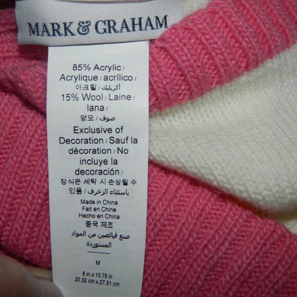 Mark & Graham Knit Apres Ski Dog Sweater "Poppy" Sz M (AA-15) - Picture 3 of 3